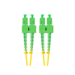 OPTICKÝ PATCHCORD SM SC/APC-SC/APC DUPLEX 2M LSZH G657A1 3.0MM ŽLUTÝ 