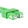 OPTICKÝ PATCHCORD SM SC/APC-SC/APC DUPLEX 2M LSZH G657A1 3.0MM ŽLUTÝ 