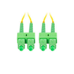 OPTICKÝ PATCHCORD SM SC/APC-SC/APC DUPLEX 5M LSZH G657A1 3.0MM ŽLUTÝ 