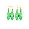 OPTICKÝ PATCHCORD SM SC/APC-SC/APC DUPLEX 5M LSZH G657A1 3.0MM ŽLUTÝ 