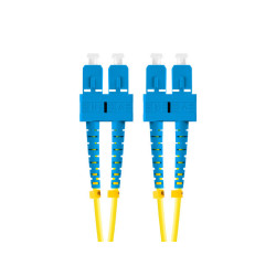 OPTICKÉ VLÁKNO PATCHCORD SM SC/UPC-SC/UPC DUPLEX 2M LSZH G657A1 3.0MM ŽLUTÁ 