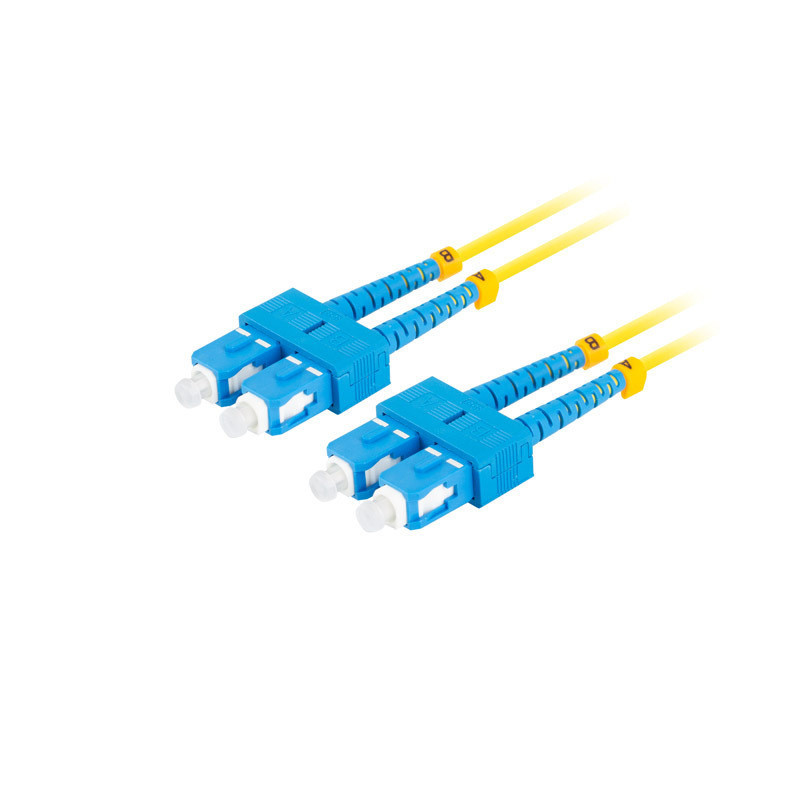 OPTICKÝ KABEL SM SC/UPC-SC/UPC DUPLEX 5M LSZH G657A1 3.0MM ŽLUTÝ 