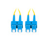 OPTICKÝ KABEL SM SC/UPC-SC/UPC DUPLEX 5M LSZH G657A1 3.0MM ŽLUTÝ 