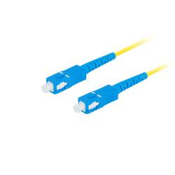 OPTICKÝ PATCHCORD SM SC/UPC-SC/UPC SIMPLEX 2M LSZH G657A1 3.0MM ŽLUTÝ 
