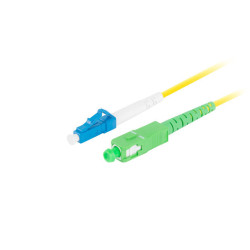 OPTICKÝ PATCHCORD SM LC/UPC-SC/APC SIMPLEX 2M LSZH G657A1 3.0MM ŽLUTÝ 