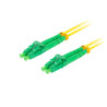 OPTICKÝ PATCHCORD SM LC/APC-LC/APC DUPLEX 2M LSZH G657A1 3.0MM ŽLUTÝ 