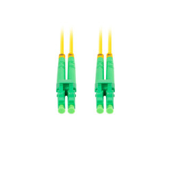 OPTICKÝ PATCHCORD SM LC/APC-LC/APC DUPLEX 2M LSZH G657A1 3.0MM ŽLUTÝ 