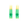 OPTICKÝ PATCHCORD SM LC/APC-LC/APC DUPLEX 2M LSZH G657A1 3.0MM ŽLUTÝ 