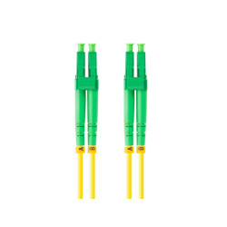 OPTICKÝ PATCHCORD SM LC/APC-LC/APC DUPLEX 2M LSZH G657A1 3.0MM ŽLUTÝ 