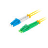OPTICKÝ PATCHCORD SM LC/APC-LC/UPC DUPLEX 2M LSZH G657A1 3.0MM ŽLUTÝ 