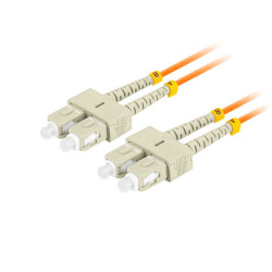 OPTICKÉ VLÁKNO PATCHCORD MM SC/UPC-SC/UPC DUPLEX 5M LSZH OM2 50/125 3.0MM ORANŽOVÁ 