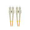 OPTICKÉ VLÁKNO PATCHCORD MM SC/UPC-SC/UPC DUPLEX 5M LSZH OM2 50/125 3.0MM ORANŽOVÁ 