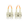 OPTICKÉ VLÁKNO PATCHCORD MM SC/UPC-SC/UPC DUPLEX 5M LSZH OM2 50/125 3.0MM ORANŽOVÁ 