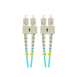 OPTICKÝ PATCHCORD MM SC/UPC-SC/UPC DUPLEX 1M LSZH OM3 50/125 3.0MM AQUA 
