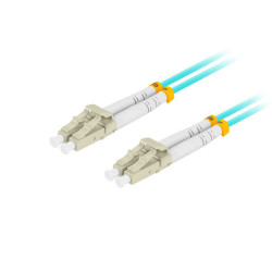 OPTICKÝ PATCHCORD MM LC/UPC-LC/UPC DUPLEX 5M LSZH OM3 50/125 3.0MM AQUA 