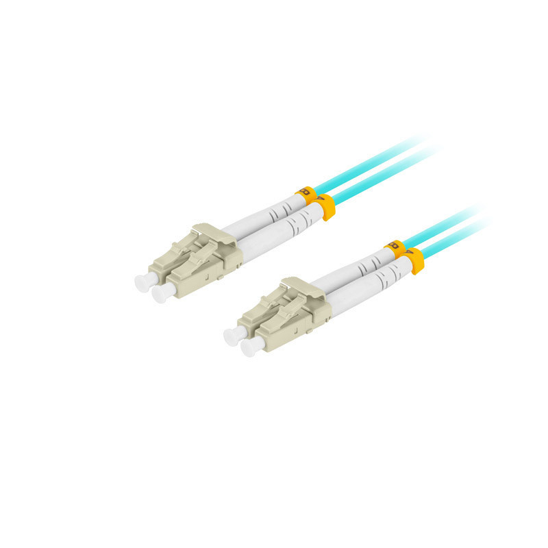 OPTICKÝ PATCHCORD MM LC/UPC-LC/UPC DUPLEX 5M LSZH OM3 50/125 3.0MM AQUA 