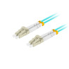 OPTICKÝ PATCHCORD MM LC/UPC-LC/UPC DUPLEX 5M LSZH OM3 50/125 3.0MM AQUA 
