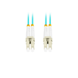 OPTICKÝ PATCHCORD MM LC/UPC-LC/UPC DUPLEX 5M LSZH OM3 50/125 3.0MM AQUA 
