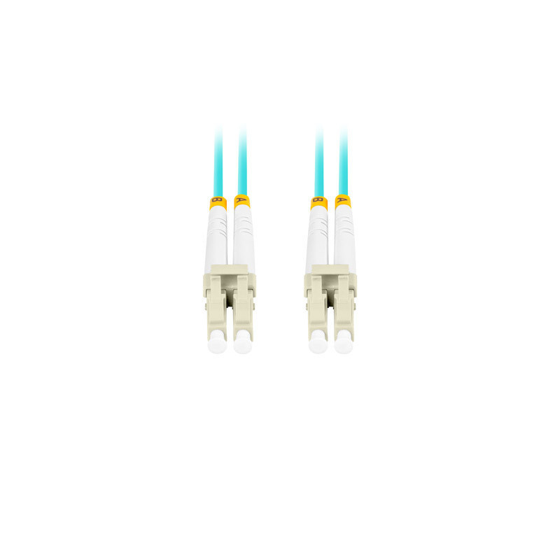 OPTICKÝ PATCHCORD MM LC/UPC-LC/UPC DUPLEX 5M LSZH OM3 50/125 3.0MM AQUA