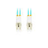 OPTICKÝ PATCHCORD MM LC/UPC-LC/UPC DUPLEX 5M LSZH OM3 50/125 3.0MM AQUA 
