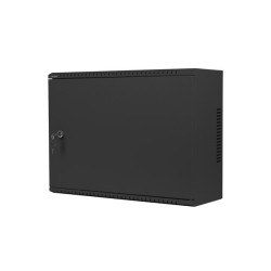 19" RACKOVÁ SKŘÍŇ PRO MONTÁŽ NA STĚNU 4U+3U/540X200 NÍZKOPROFILOVÁ ČERNÁ  (SMONTOVANÁ)