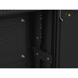 19" RACKOVÁ SKŘÍŇ PRO MONTÁŽ NA STĚNU 4U+3U/540X200 NÍZKOPROFILOVÁ ČERNÁ  (SMONTOVANÁ)