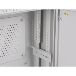 19" RACKOVÁ SKŘÍŇ PRO MONTÁŽ NA STĚNU 4U+3U/540X200 NÍZKOPROFILOVÁ ŠEDÁ  (SMONTOVANÁ)