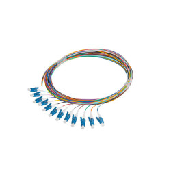PIGTAIL OPTICKÉ VLÁKNO SM LC/UPC SEMI TIGHT 9/125 G657A1 12X2M MULTICOLOUR
