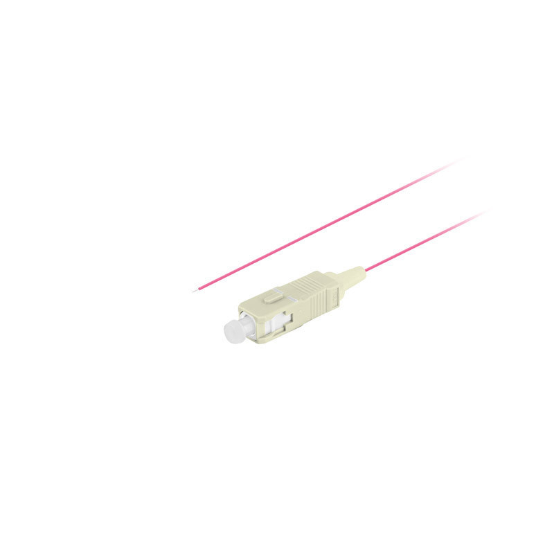 PIGTAIL OPTICKÉ VLÁKNO MM SC/UPC OM4 EASY STRIP 50/125 2M FIALOVÁ