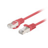 PATCHCORD CAT.6 FTP 0,25M ČERVENÝ   10-PACK