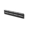 PATCH PANEL 48 PORTŮ 2U 19" CAT.6 UTP ČERNÝ