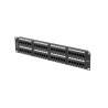 PATCH PANEL 48 PORTŮ 2U 19" CAT.5E UTP ČERNÝ