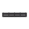 PATCH PANEL 48 PORTŮ 2U 19" CAT.5E UTP ČERNÝ