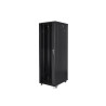 19" VOLNĚ STOJÍCÍ RACKOVÁ SKŘÍŇ 42U/800X800 S PROSKLENÝMI DVEŘMI ČERNÁ  (SMONTOVANÁ)
