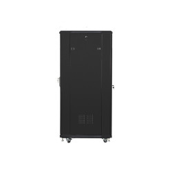 19" VOLNĚ STOJÍCÍ RACKOVÁ SKŘÍŇ 32U/600X800 S PROSKLENÝMI DVEŘMI ČERNÁ  (SMONTOVANÁ)