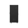 19" VOLNĚ STOJÍCÍ RACKOVÁ SKŘÍŇ 32U/600X800 S PROSKLENÝMI DVEŘMI ČERNÁ  (SMONTOVANÁ)