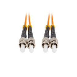 OPTICKÉ VLÁKNO PATCHCORD MM ST/UPC-ST/UPC DUPLEX 5M LSZH OM2 50/125 3.0MM ORANŽOVÁ 