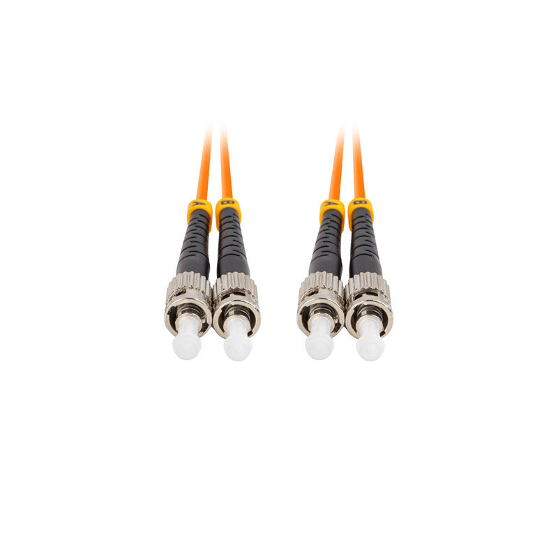 OPTICKÝ PATCHCORD MM ST/UPC-ST/UPC DUPLEX 10M LSZH OM2 50/125 3.0MM ORANŽOVÝ
