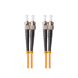 OPTICKÝ PATCHCORD MM ST/UPC-ST/UPC DUPLEX 15M LSZH OM2 50/125 3.0MM ORANŽOVÝ 