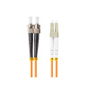 OPTICKÝ PATCHCORD MM ST/UPC-LC/UPC DUPLEX 10M LSZH OM2 50/125 3.0MM ORANŽOVÝ 