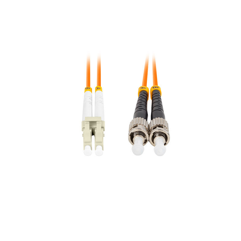 OPTICKÝ PATCHCORD MM ST/UPC-LC/UPC DUPLEX 15M LSZH OM2 50/125 3.0MM ORANŽOVÝ