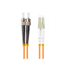 OPTICKÝ PATCHCORD MM ST/UPC-LC/UPC DUPLEX 15M LSZH OM2 50/125 3.0MM ORANŽOVÝ 