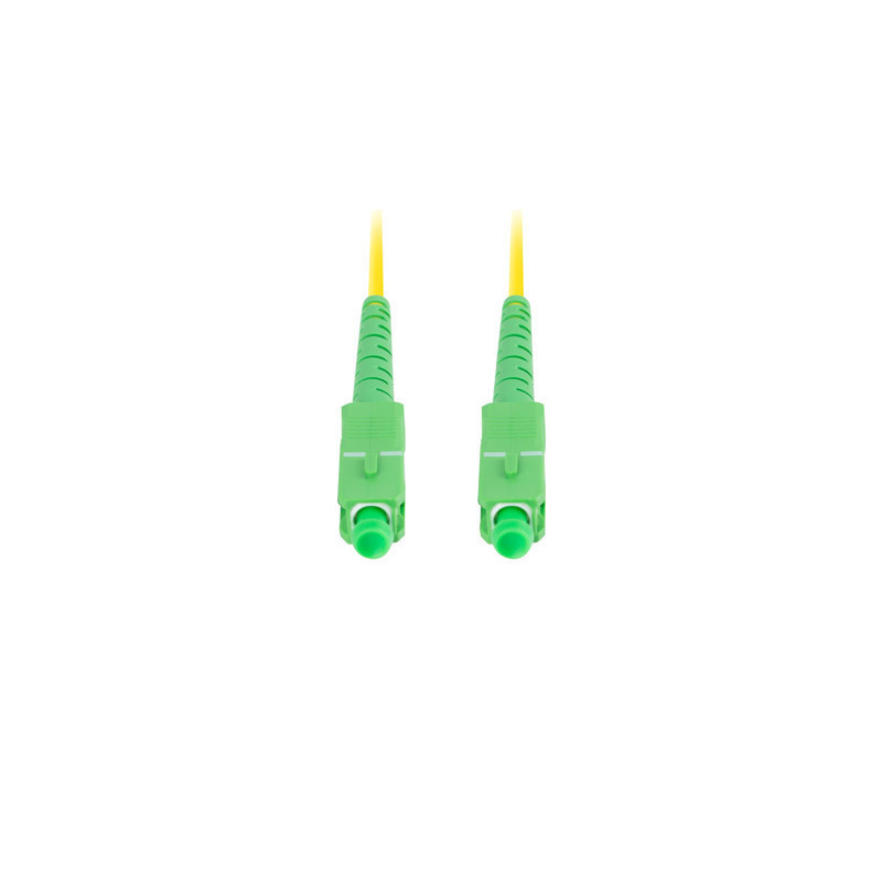 OPTICKÝ PATCHCORD SM SC/APC-SC/APC SIMPLEX 2M LSZH G657A1 3.0MM ŽLUTÝ