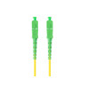 OPTICKÝ PATCHCORD SM SC/APC-SC/APC SIMPLEX 2M LSZH G657A1 3.0MM ŽLUTÝ