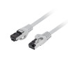 PATCHCORD CAT.8.1 S/FTP LSZH CU 1.5M ŠEDÝ