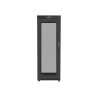RACKOVÁ SKŘÍŇ 19" VOLNĚ STOJÍCÍ 27U/800X1200 (FLAT PACK) S DVÍŘKY SE SÍŤKOU LCD ČERNÁ