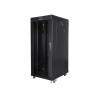 19" VOLNĚ STOJÍCÍ RACKOVÁ SKŘÍŇ 27U/800X1200 (FLAT PACK) S PROSKLENÝMI DVEŘMI LCD ČERNÁ