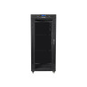 19" VOLNĚ STOJÍCÍ RACKOVÁ SKŘÍŇ 27U/800X1200 (FLAT PACK) S PROSKLENÝMI DVEŘMI LCD ČERNÁ