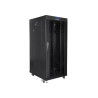 19" VOLNĚ STOJÍCÍ RACKOVÁ SKŘÍŇ 27U/800X1200 (FLAT PACK) S PROSKLENÝMI DVEŘMI LCD ČERNÁ