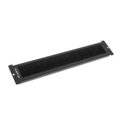 19" VOLNĚ STOJÍCÍ (FF01 S LCD PANELEM) KABELOVÝ VSTUP KARTÁČOVÝ PANEL ČERNÝ  AK-1106-B